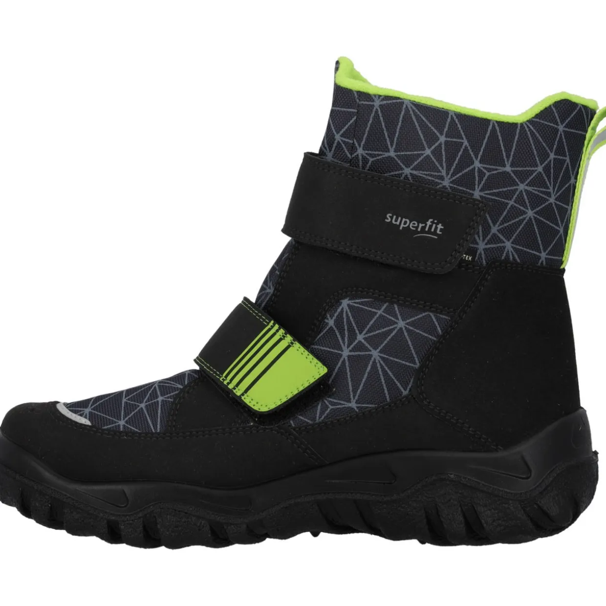 Superfit 1-006080-0020, Winterstiefel, Kinder, SCHWARZ/HELLGRÜN
