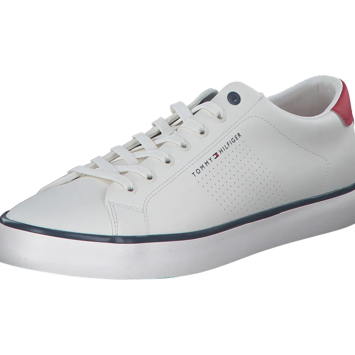 Tommy Hilfiger FM0FM05110YBH TH HI VULC LOW CORE, Klassische- & Business Schuhe, Herren, Weiß