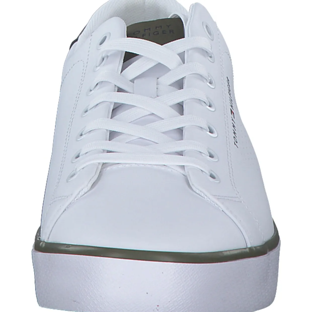 Tommy Hilfiger FM0FM05110YBS TH HI VULC LOW CORE, Klassische- & Business Schuhe, Herren, Weiß