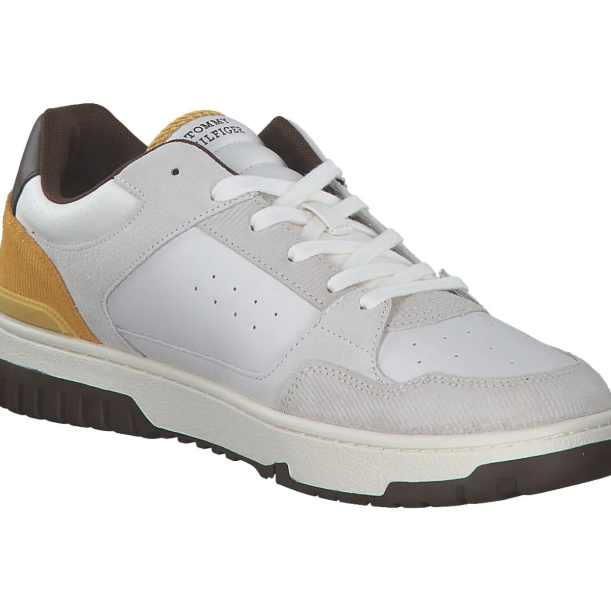 Tommy Hilfiger FM0FM05215ZE1 TH BASKET STREET LTH, Klassische- & Business Schuhe, Herren, City Yello