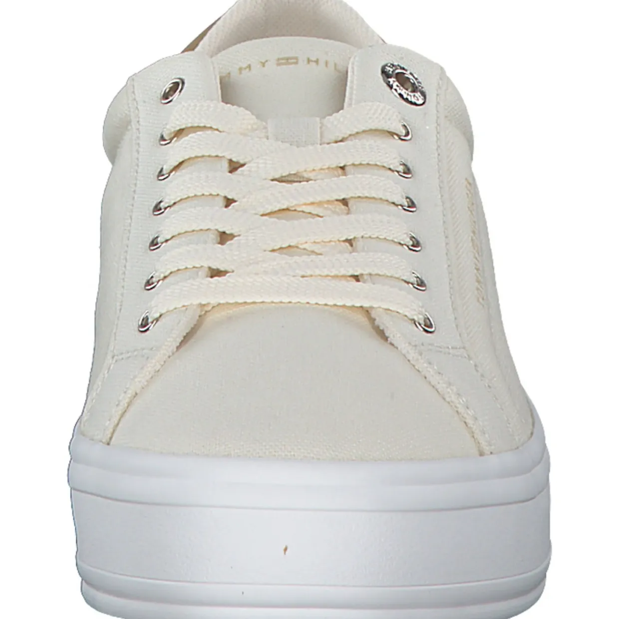 Tommy Hilfiger FW0FW07682-AEF Essential Vulc Canvas, Schnürschuhe, Damen, Beige