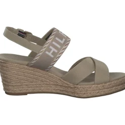 Tommy Hilfiger FW0FW07091, Sandaletten, Damen, sandal wood