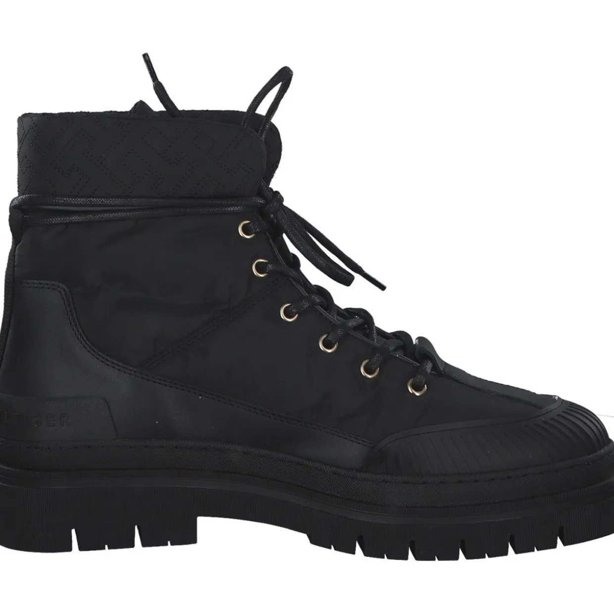 Tommy Hilfiger FW0FW07502, Schnürstiefel, Damen, Schwarz