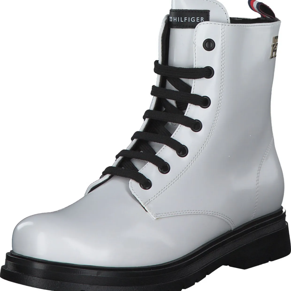 Tommy Hilfiger T4A5-32411, Schnürstiefeletten, Kinder, white