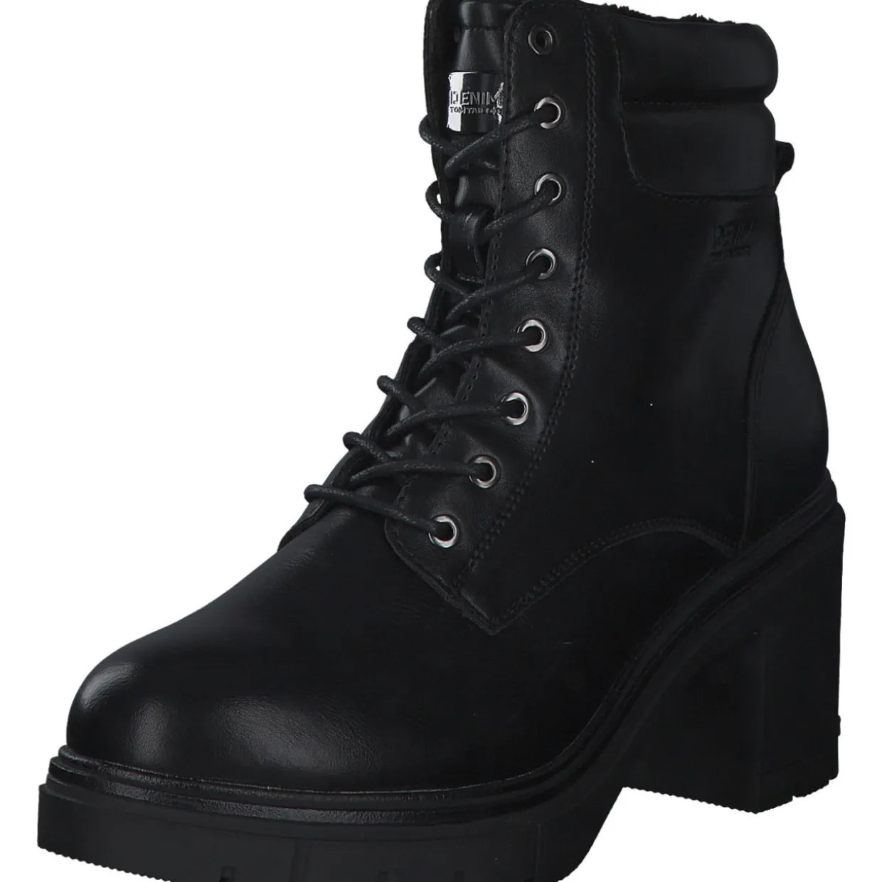 Tom Tailor 4295702, Plateau-Stiefeletten, Damen, black black