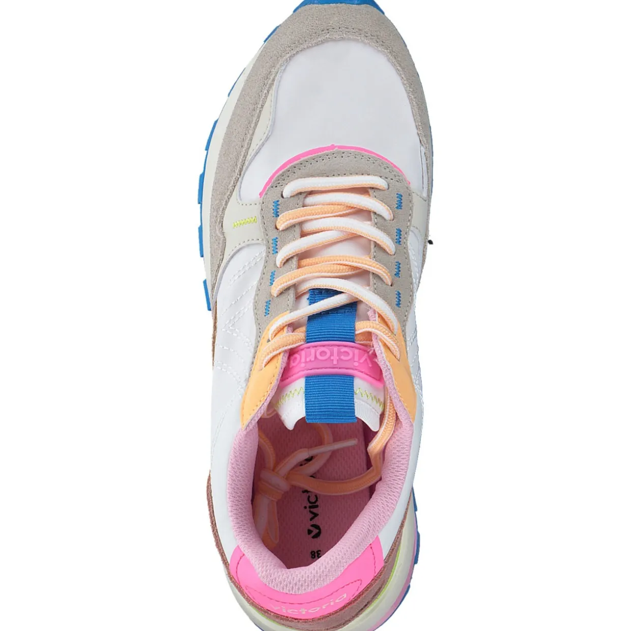 Victoria 1156110, Schnürschuhe, Damen, blanco